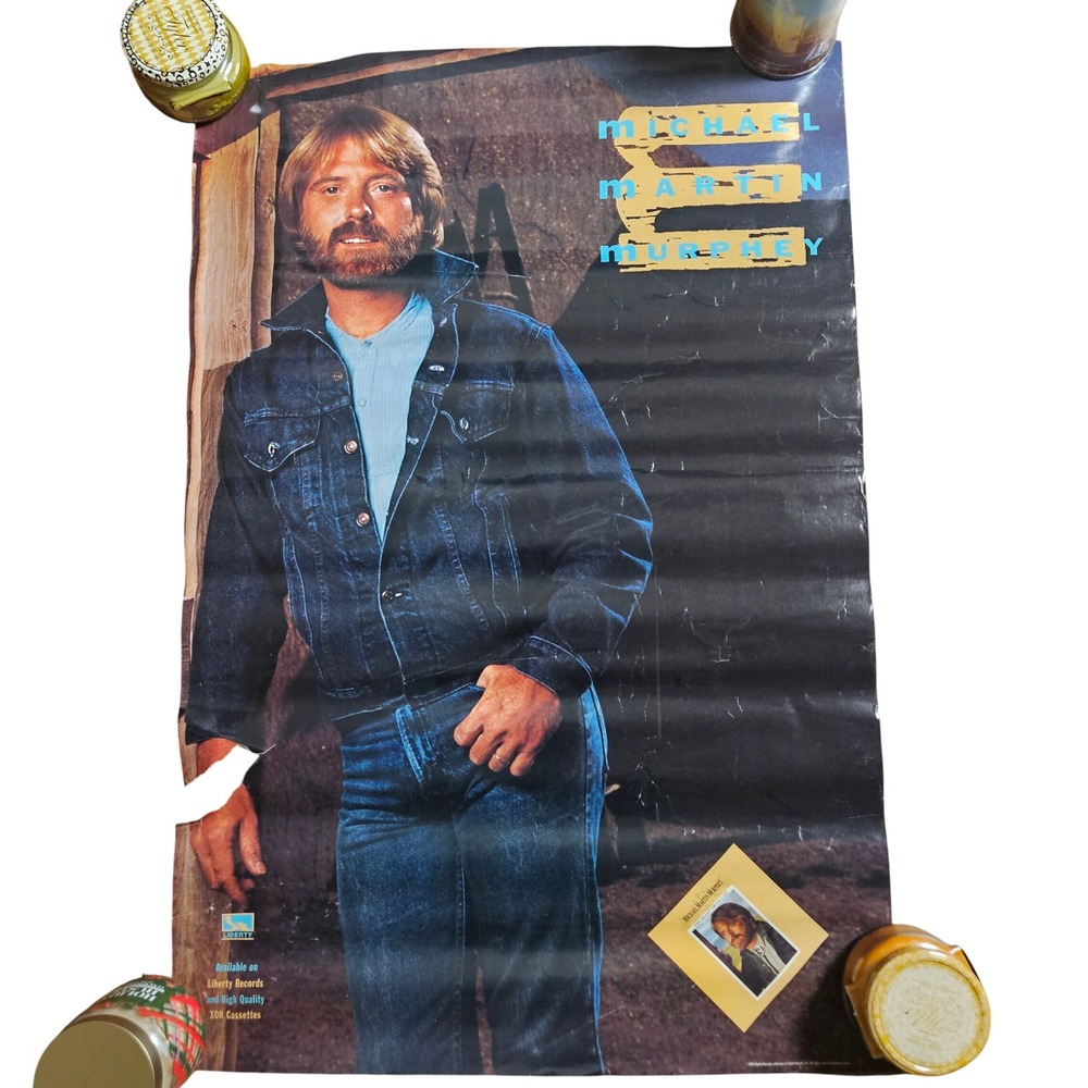 Michael Martin Murphey The Heart Never Lies Vintage 1983 Promo Poster 24x36
